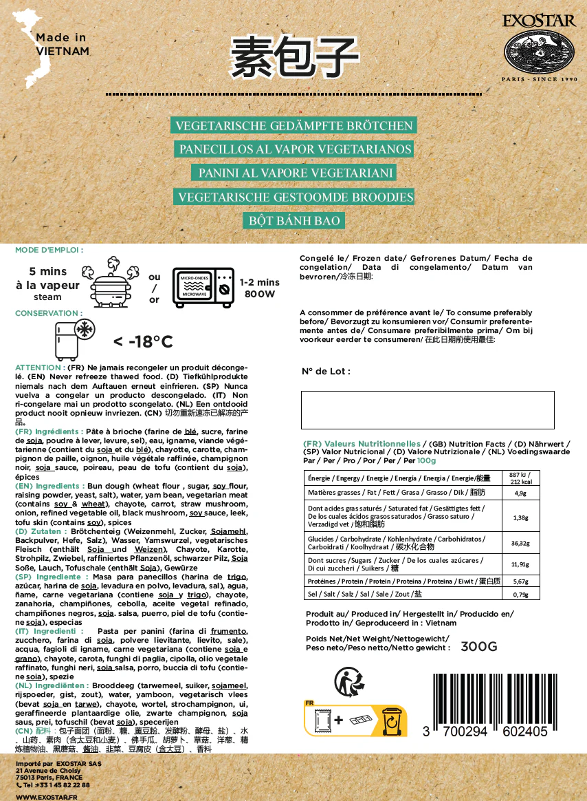 BRIOCHE VÉGÉTARIENNE 300GR - Image 3